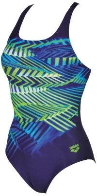 COSTUME NUOTO ARENA DONNA INTERO PISCINA NUOTO FANTASY BLU