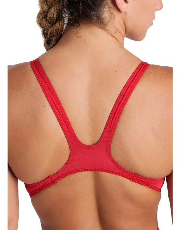 COSTUME NUOTO ARENA DONNA INTERO PISCINA SOLID WOMAN SWIMSUIT ROSSO