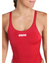 COSTUME NUOTO ARENA DONNA INTERO PISCINA SOLID WOMAN SWIMSUIT ROSSO