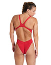 COSTUME NUOTO ARENA DONNA INTERO PISCINA SOLID WOMAN SWIMSUIT ROSSO