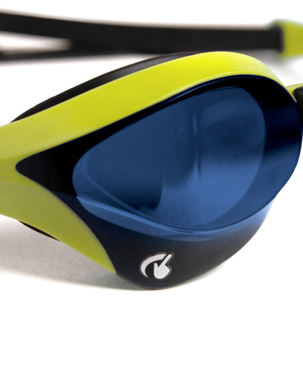 COBRA ULTRA SWIPE ARENA OCCHIALINI PISCINA GARA NUOTO GIALLO CON LENTE AZZURRA