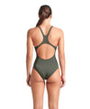 COSTUME NUOTO ARENA DONNA INTERO PISCINA SOLID WOMAN SWIMSUIT VERDE