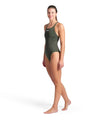 COSTUME NUOTO ARENA DONNA INTERO PISCINA SOLID WOMAN SWIMSUIT VERDE