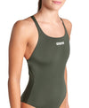 COSTUME NUOTO ARENA DONNA INTERO PISCINA SOLID WOMAN SWIMSUIT VERDE