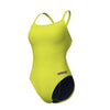 COSTUME ARENA DONNA INTERO PISCINA SWIMSUIT CHALLENGE SOLID SPALLINA STRETTA LIME