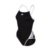 COSTUME ARENA DONNA PISCINA INTERO ICON VINTAGE NUOTO NERO