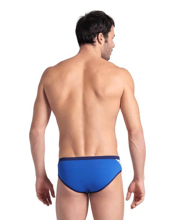 MEN'S SWIMSUIT ARENA SLIP SWIMMING POOL BRIEF STRIPE BLACK WHITE