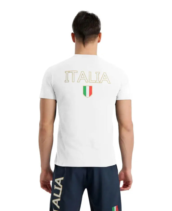 T SHIRT ARENA FIN ITALIA MAGLIA TRAINING NAZIONALE NUOTO BIANCA