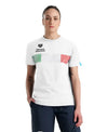 T SHIRT ARENA FIN ITALIA MAGLIA TRAINING NAZIONALE NUOTO BIANCA