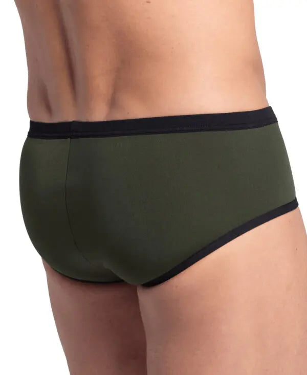 COSTUME ARENA UOMO SLIP NUOTO PISCINA MAN BRIEF VERDONE DARK GREEN