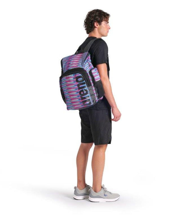 ZAINO ARENA BORSA PISCINA NUOTO SPIIKY BACKPACK 35 LITRI RIGHE COLORATE