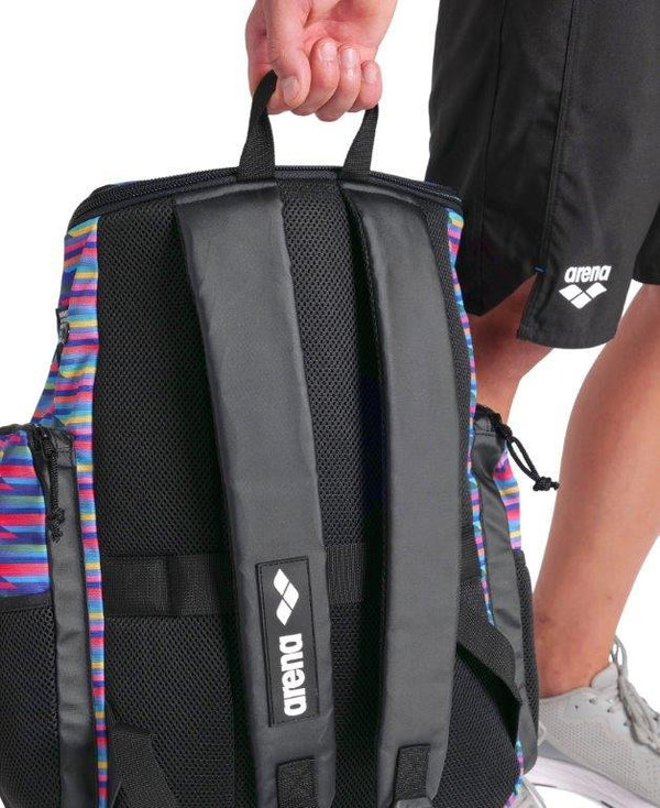 ZAINO ARENA BORSA PISCINA NUOTO SPIIKY BACKPACK 35 LITRI RIGHE COLORATE