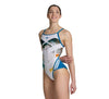 COSTUME ARENA DONNA INTERO PISCINA SPALLINA STRETTA BIANCO