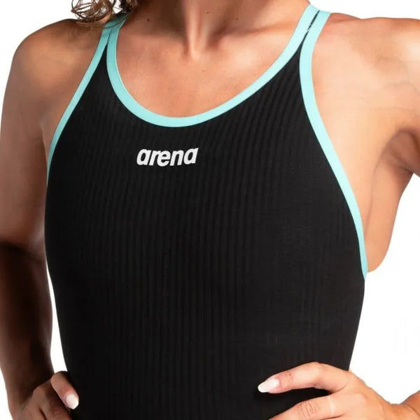 COSTUMONE GARA ARENA PRIMO POWERSKIN NERO COSTUME DONNA COMPETIZIONE OPENBACK