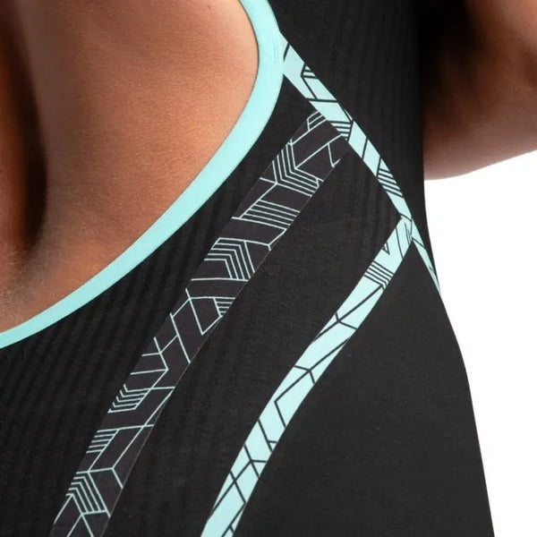 COSTUMONE GARA ARENA PRIMO POWERSKIN NERO COSTUME DONNA COMPETIZIONE OPENBACK