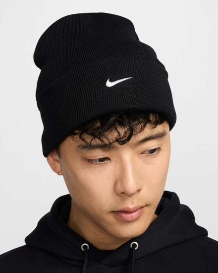 BERRETTO NIKE CUFFIA INVERNALE SPORT MODA RUNNING RUN NERO