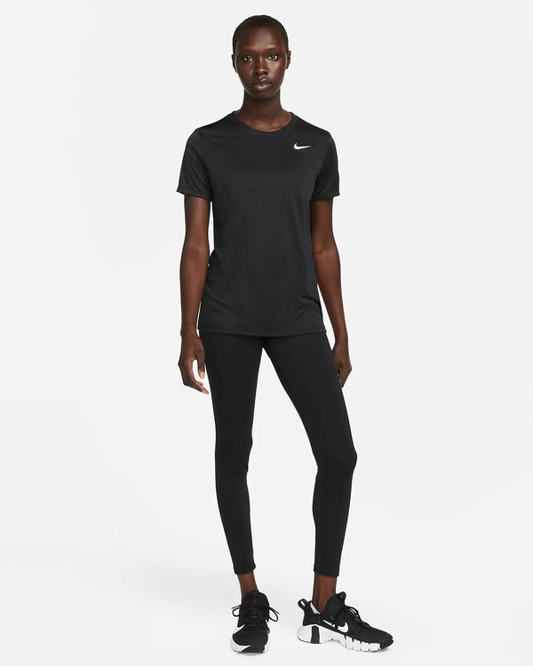 T SHIRT DONNA NIKE DRI-FIT SWOOSH RUN MAGLIA WOMAN RUNNING TEE NERA