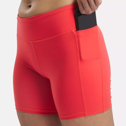 SHORTS REEBOK LUX BOOTIE PANTA CORTO WORKOUT DONNA CHERRY