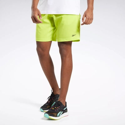 REEBOK WORKOUT READY SHORTS UOMO GIALLO FLUO