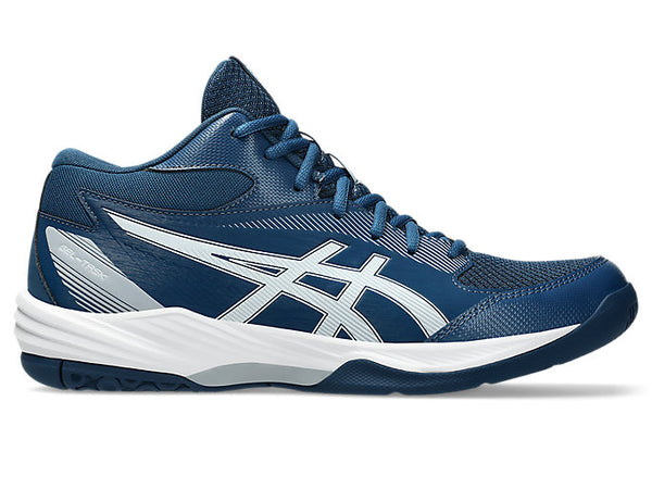 SCARPE VOLLEY PALLAVOLO ASICS UOMO GEL TASK MT 4 BLU BIANCA GRIGIA