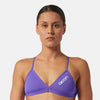 COSTUME 2 PEZZI DONNA AKRON NUOTO PISCINA BIKINI TRIANGOLO VIOLA