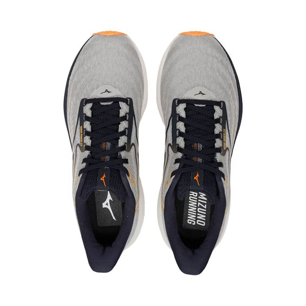 SCARPE RUNNING MIZUNO WAVE RIDER 29 UOMO RUN GRIGIO ARANCIO BLU