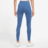 LEGGINGS NIKE PRO PANTA DONNA WOMEN SWOOSH TRAINING CROSSFIT AZZURRO