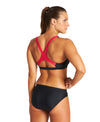 COSTUME BIKINI ARENA 2 PEZZI A FASCIA DONNA PISCINA NUOTO THREEFOLD NERO