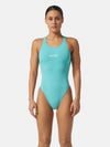COSTUME DONNA AKRON ITALIA NUOTO PISCINA TRICOLOR CELESTE NERO FUCSIA