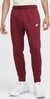 PANTALONE NIKE UOMO TUTA TRAINING JOGGER CLUB FELPATO ROSSO