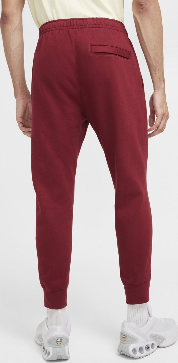PANTALONE NIKE UOMO TUTA TRAINING JOGGER CLUB FELPATO ROSSO
