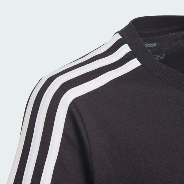 T-SHIRT MAGLIA BIMBO ADIDAS ESSENTIALS 3-STRIPES BAMBINO JUNIOR BLACK