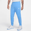 PANTALONE NIKE UOMO PANTA LUNGO TUTA JOGGER GARZATO CELESTE