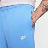 PANTALONE NIKE UOMO PANTA LUNGO TUTA JOGGER GARZATO CELESTE