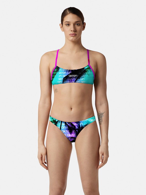 COSTUME DONNA AKRON ITALIA NUOTO PISCINA BIKINI MIAMI