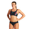 COSTUME BIKINI ARENA 2 PEZZI A FASCIA DONNA PISCINA NUOTO THREEFOLD NERO