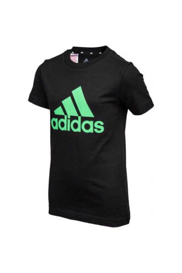 T-SHIRT MAGLIA BIMBO BIMBA ADIDAS LOGO BAMBINO JUNIOR NERA VERDE