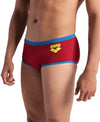 COSTUME ARENA UOMO ALTO NUOTO PISCINA SWIM BRIEFS ICONS TRUNK ROSSO