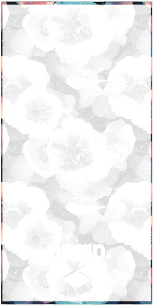 TELO ARENA PISCINA MARE PALESTRA MONOGRAM TOWEL GYM BIG FLOWERS