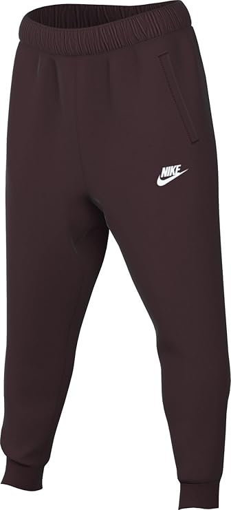 PANTALONE NIKE UOMO TUTA TRAINING JOGGER CLUB FELPATO ROSSO BORDEUX