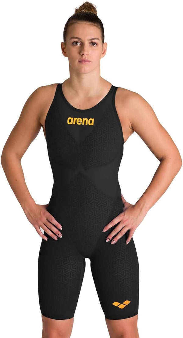 COSTUMONE ARENA POWERSKIN CARBON GLIDE BLACK-GOLD CHIUSO CLOSED BACK