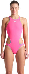 COSTUME ARENA DONNA ONE NEXT LOGO COSTUME INTERO PISCINA ROSA
