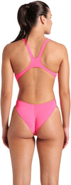 COSTUME ARENA DONNA INTERO PISCINA SOLID NUOTO ROSA
