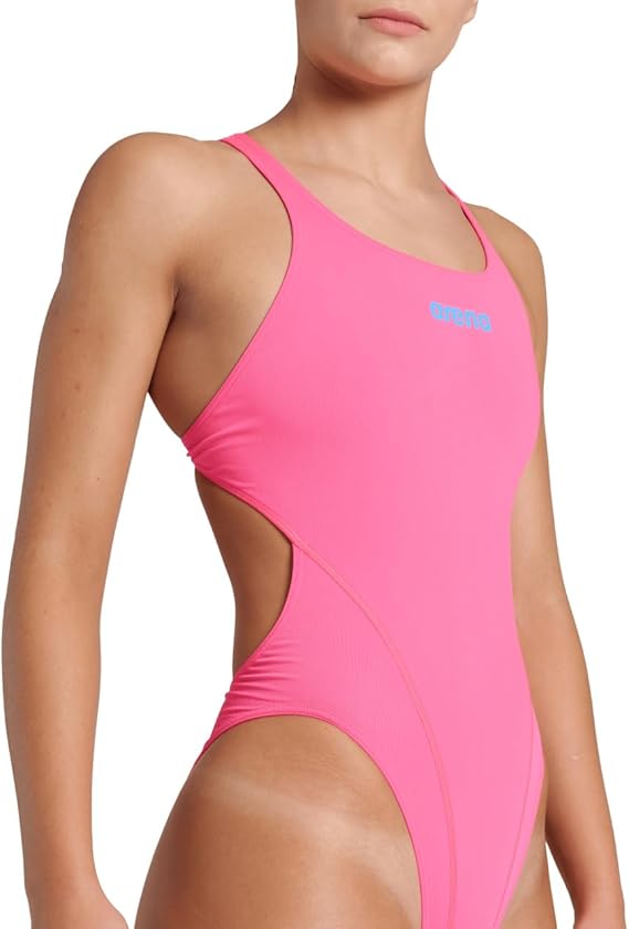 COSTUME ARENA DONNA INTERO PISCINA SOLID NUOTO ROSA