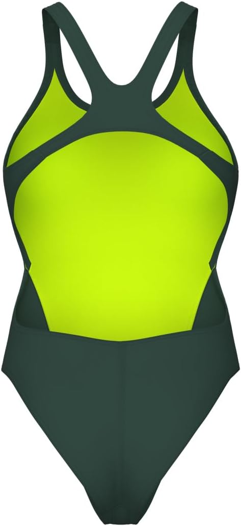 COSTUME NUOTO ARENA DONNA INTERO PISCINA SOLID WOMAN SWIMSUIT VERDE