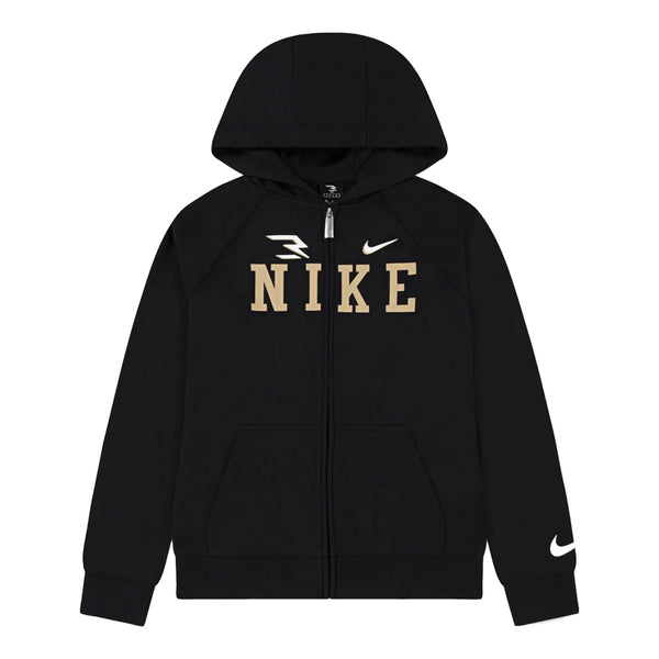 FELPA NIKE RAGAZZO CON CAPPUCCIO BIMBO BOY NERA BLACK
