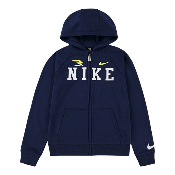 FELPA NIKE RAGAZZO CON CAPPUCCIO BIMBO BOY BLU