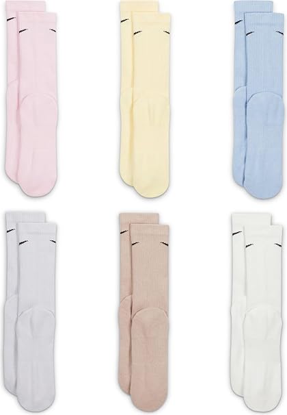 CALZE NIKE EVERYDAY PLUS SOCKS CALZA CROSSFIT 6 PAIA COLORATE PALESTRA