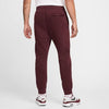 PANTALONE NIKE UOMO TUTA TRAINING JOGGER CLUB FELPATO ROSSO BORDEUX