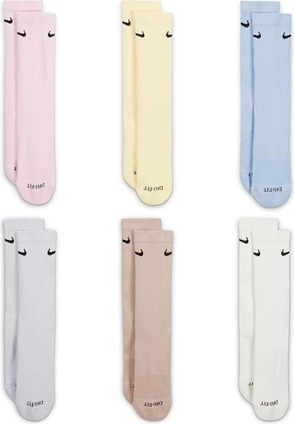 CALZE NIKE EVERYDAY PLUS SOCKS CALZA CROSSFIT 6 PAIA COLORATE PALESTRA